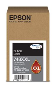 epson t748 durabrite pro -ink high capacity black -cartridge (t748xxl120) for select epson workforce printers