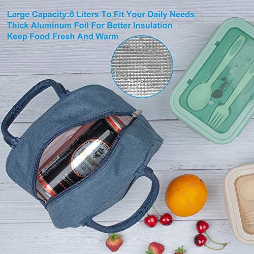 Bento Boxes for Adults, 1100 ML Bento Lunch Box For Kids Childrens With Utensils, Insulated Lunch Bag, Durable for On-the-Go Meal, BPA-Free and Food-Safe Materials(Green With Bag)