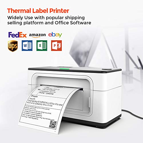 MUNBYN Thermal Printer for Shipping Labels [Upgraded 2.0] Label Printer for Small Business Compatible with Amazon, Etsy, Ebay, Shopify, FedEx, UPS, USPS