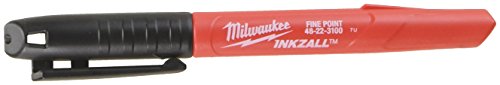 Milwaukee 48-22-3100 Inkzall Jobsite Fine Point Black Permanent Marker 12 Pack