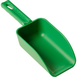 vikan remco 63002 color-coded plastic hand scoop – bpa-free food-safe kitchen utensils, restaurant and food service supplies, 16 oz, green