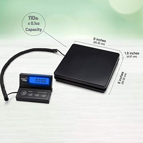 Smart Weigh Digital Shipping and Postal Weight Scale, 110 lbs x 0.1 oz, UPS USPS Post Office Scale