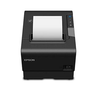 epson c31ce94061 epson, tm-t88vi, thermal receipt printer, epson black, s01, ethernet, usb and serial interfaces, ps-180 power supply and ac cable (renewed)