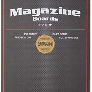 BCW-BBMAG - Magazine Size Backing Boards - White - (100 Boards), Size: 8.5 x 11 inches