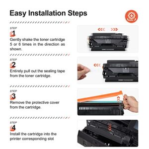 v4ink 2PK Compatible Toner Cartridge Replacement for HP 80X CF280X CF280A Toner Ink High Yield for HP Pro 400 M401 M401a M401d M401dn M401dne M401dw M401n MFP M425dn M425dw Printer