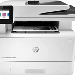 HP Laserjet Pro MFP M428fdw All-in-One Wireless Monochrome Laser Printer, White - Print Scan Copy Fax - 40 ppm, 1200 x 1200 dpi, Auto Duplex Printing, 50-Sheet ADF, Ethernet, Cbmoun Printer_Cable