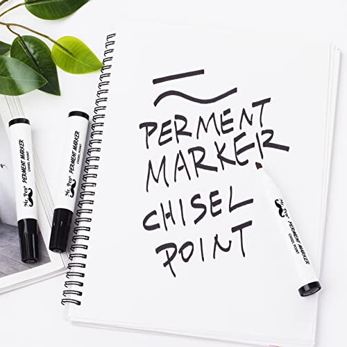 Mr. Pen- Black Permanent Markers, 8 Pack, Chisel Tip Permanent Marker, Markers, Black Markers, Thick Black Markers, Permanent Marker Chisel, Chisel Tip Black Marker, Chisel Tip Black, Chisel Tip