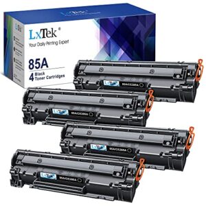 lxtek compatible toner cartridge replacement for hp 85a ce285a to compatible with laserjet pro p1102w pro p1109w m1212nf m1217nfw (black, 4-pack)