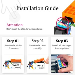 FASTINK Remanufactured HP 910XL 916XL Ink Cartridges Combo Pack Replacement for HP 910 916 XL with HP OfficeJet Series 8010 8015 8018 8022 HP OfficeJet Pro Series 8020 8025 8028 8035 Printers,4 Pack