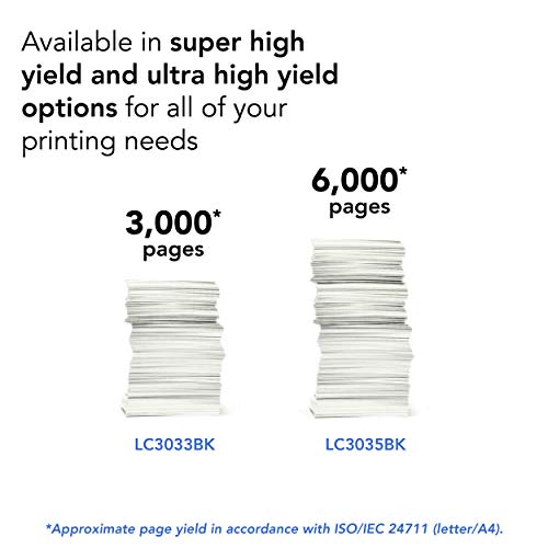 Brother Genuine LC3035BK, Single Pack Ultra High-Yield Black INKvestment Tank Ink Cartridge, Page Yield Up to 6,000 Pages, LC3035, Amazon Dash Replenishment Cartridge