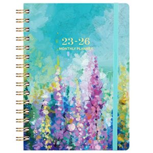 2023-2026 monthly planner/calendar – 3 year monthly planner 2023-2026, july 2023 – june 2026, 6.3″ x 8.4″, 36 monthly planner with hardcover, back pocket with 30 notes pages & tabs – oil painting