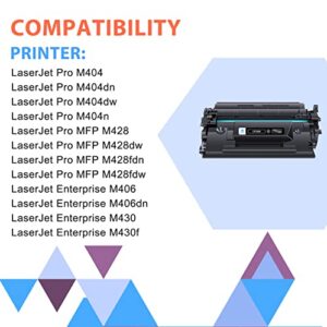 inkalfa 58X CF258X Toner Cartridge Black: 2 Pack (with Chip, High Yield) Replacement for HP CF258X 58X 58A CF258A MFP M428fdw M428fdn M428dw M404 M428 Pro M404n M404dn M404dw Printer