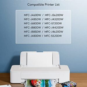 DAM aila Compatible Ink Cartridge Replacement for Brother LC203XL LC201XL LC203 LC201 to Use with MFC-J480DW MFC-J880DW MFC-J4420DW MFC-J680DW MFC-J885DW (2 Cyan, 2 Magenta, 2 Yellow, 6 Pack)