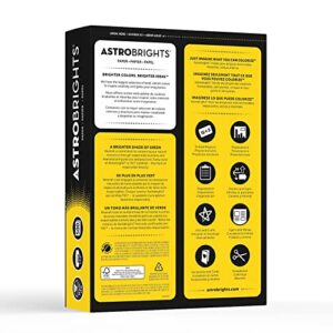 Neenah Astrobrights Bright Color Paper, 8 1/2in. x 11in., 24 Lb, FSC Certified, Solar Yellow, Ream Of 500 Sheets, 21538