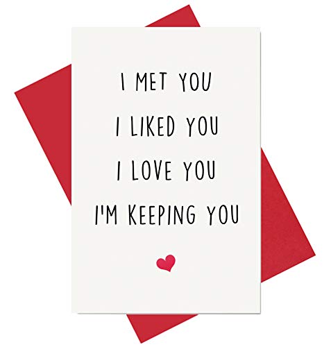 Alzombi Funny I Love You Card, Birthday Card, Anniversary Card, Card for Boyfriend Husband Fiance