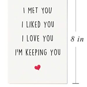 Alzombi Funny I Love You Card, Birthday Card, Anniversary Card, Card for Boyfriend Husband Fiance