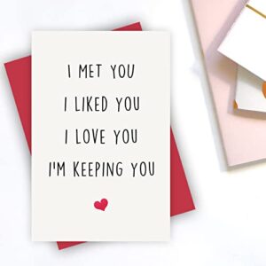 Alzombi Funny I Love You Card, Birthday Card, Anniversary Card, Card for Boyfriend Husband Fiance