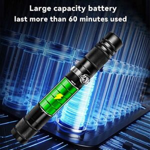 Green Laser Pointer Long Range High Power Tactical Green Beam Flashlight Laser pointer rechargeableUSB Laser Pointer Cat toys with Star Cap Adjustable Focus for Teaching Outdoor Hunting