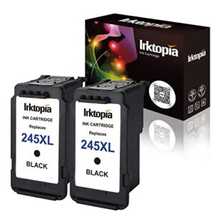inktopia compatible ink cartridge replacement for canon 245xl pg-245xl pg245xl pg-243 for pixma mx492 mg2522 mg2922 mg2920 mg2520 mg2420 mx490 mg2525 printer (2 black)