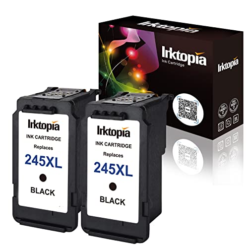 Inktopia Compatible Ink Cartridge Replacement for Canon 245XL PG-245XL PG245XL PG-243 for Pixma MX492 MG2522 MG2922 MG2920 MG2520 MG2420 MX490 MG2525 Printer (2 Black)