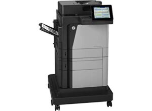 renewed hp laserjet enterprise mfp m630f multifunction printer b3g85a with 90-day warranty with 500-sheet tray and cabinet with stand