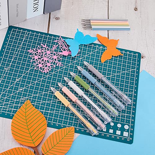 Craft Cutting Tool Paper Pen Cutter Knife Creative Retractable Hobby Knife Blade Art Utility Precision Paper Cutting Carving Tools with Pocket Clip for DIY Drawing Scrapbooking, 6 Colors (6)