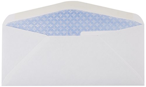 Amazon Basics #9 Double Window Security Tinted Envelopes, White, 500 ct