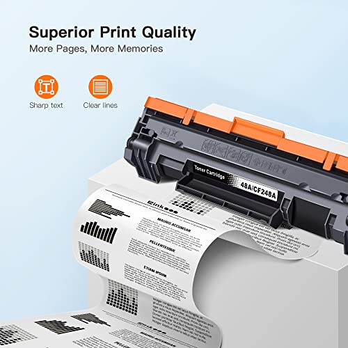 E-Z Ink (TM Compatible Toner Cartridges Replacement for HP 48A CF248A to use with Pro M29w M15w MFP M28w M28a M29a M30w M31w M15a M16a M16w Printer (Black, 2 Pack)