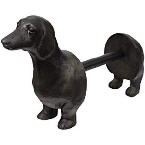 Creative Co-Op Dachshund Dog Paper Towel Holder Entertaining Tools, Bronze