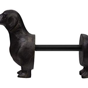 Creative Co-Op Dachshund Dog Paper Towel Holder Entertaining Tools, Bronze