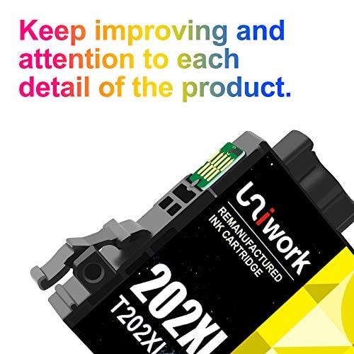 202XL 202 XL 202 Ink Cartridges for Epson Printer Replacement for Epson 202 Ink Cartridges 202XL Ink T202 to use with Workforce WF-2860 Expression Home XP-5100 (1 Black 1 Cyan 1 Magenta 1 Yellow)