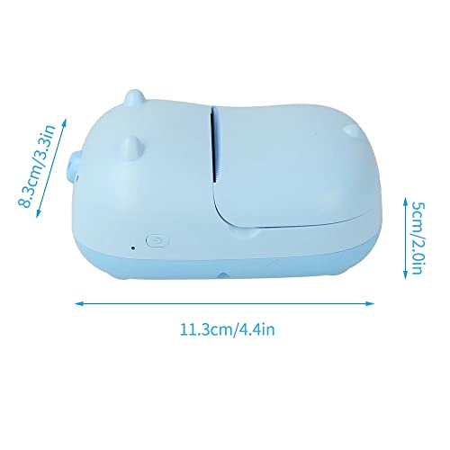 N/A 200dpi Mini Pocket Printer Portable Thermal Printer Photo Picture EList Receipt Printer BT (Color : Blue)