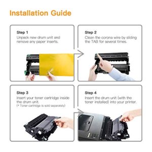 E-Z Ink (TM) Compatible Drum Unit Replacement for Brother DR420 DR 420 DR-420 for HL-2270DW HL-2280DW HL-2230 HL-2240 MFC-7360N MFC-7860DW DCP-7065DN Intellifax 2840 Printer (Black,High Yield, 2 Pack)