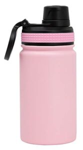 mira 12 oz stainless steel kids water bottle – metal thermos flask keeps cold for 24 hours, hot for 12 hours – double wall vacuum insulated – leak proof bpa-free lid – rose pink