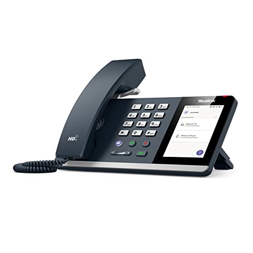 Yealink MP50 USB Phone Handset Certified for Microsoft Teams Skype for Business,Built in Bluetooth Turn Mobile Into a Desk Phone, Work for PC/Laptop/Mac, Fit for Office, Home Office, Hot Desking