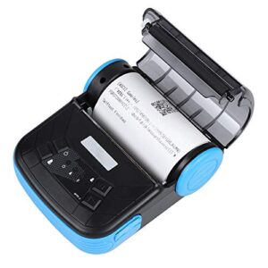 ASHATA Thermal Receipt Printer, Portable 80mm USB Wireless Bluetooth Thermal Bill Printer Receipt Printer Support iOS/Android for Supermarkets/Shopping Malls/Restaurants/Cake Shops(Black)