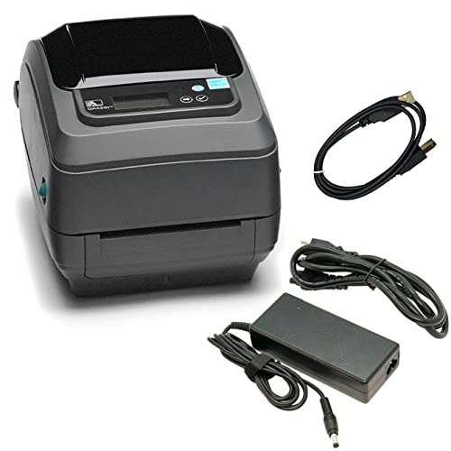 ZEBRA GX420T Thermal Transfer Desktop Monochrome Wireless Barcode Label Printer - WiFi, USB and Serial Connectivity - 203 dpi, 4.09" Max Print Width - JTTANDS