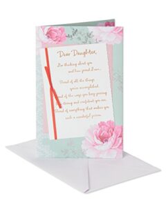 american greetings birthday card for daughter (pink floral)