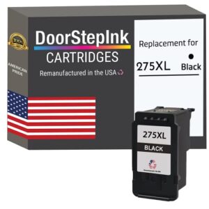 doorstepink remanufactured in the usa ink cartridges for canon 275xl, pg-275xl black