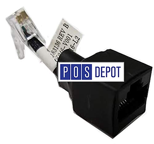 Pos-Depot.com Aloha NCR Radiant Printer Pigtail Adapter RJ-12 to RJ-45 CB10347 497-0483136 497-0514371