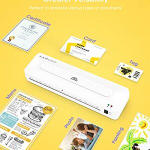 Crenova A3 Laminator, 13-Inch HOT and Cold Laminator Machine with Paper Trimmer, Corner Rounder, Hole Puncher, and 20 Thermal Laminating Pouches for Home, Office, and School Use