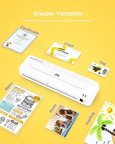 Crenova A3 Laminator, 13-Inch HOT and Cold Laminator Machine with Paper Trimmer, Corner Rounder, Hole Puncher, and 20 Thermal Laminating Pouches for Home, Office, and School Use
