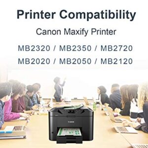 Miss Deer 10 Pack 1200XL Pigment Ink Cartridges Compatible for Canon PGI-1200XL PGI 1200 XL, High Yield Work with Maxify MB2720 MB2050 MB2350 MB2320 MB2020 MB2120 (4BK,2C,2M,2Y)