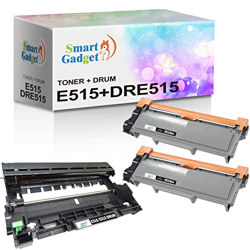 [2xToner + 1xDrum] Smart Gadget Compatible Toner&Drum Cartridge Replacement E515 | Use with E310dw E515dw E514dw E515dn Printers