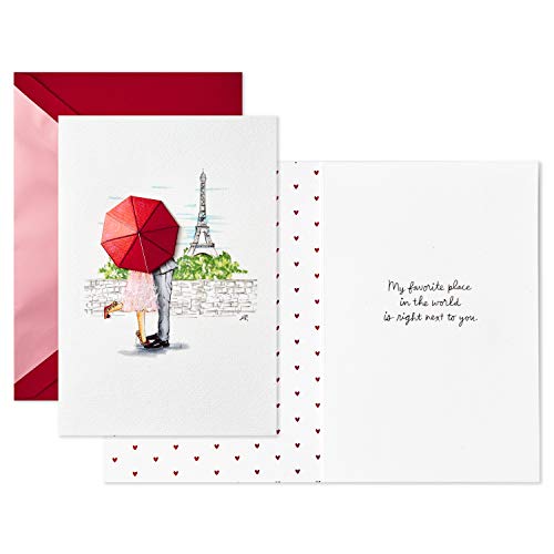 Hallmark Signature Valentines Day Card, Anniversary Card, Love Card for Significant Other (Paris)