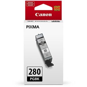 Genuine Canon CLI-281 5-Color Ink Tank Combo Pack with 5 x 5 Photo Paper (2091C006) Canon PGI-280 Pigment Black Ink Tank (2075C001)