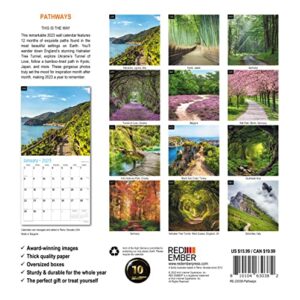 RED EMBER Pathways 2023 Hangable Wall Calendar - 12" x 24" Opened - Thick & Sturdy Paper - Giftable - This Is the Way