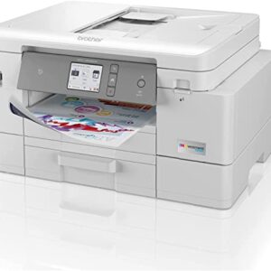 Brother INKvestment Tank MFC-J4535DW Wireless Color All-in-One Inkjet Printer - Print Copy Scan Fax - 20 ppm, 4800 x 1200 dpi, 8.5" x 14", Auto Duplex Printing, 20-Sheet ADF, Wulic Printer Cable