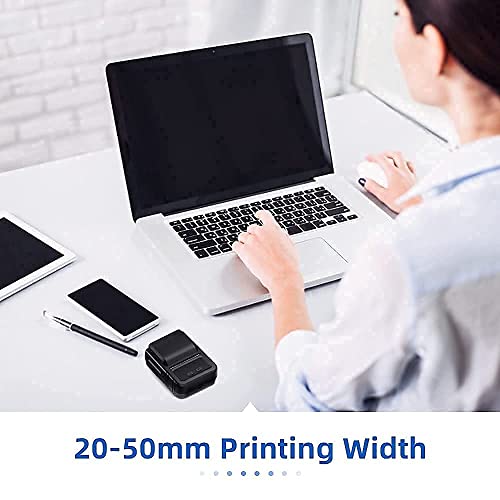 Phomemo Label Printer M120 Label Maker, Barcode Label Printer Portable Bluetooth Label Maker Machine with 3 Rolls 1.18''X0.78'' Thermal Label Paper