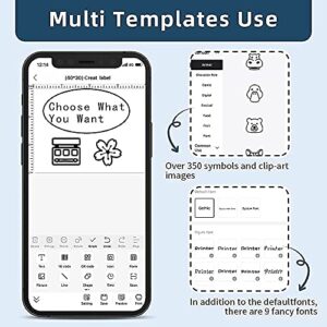Phomemo Label Printer M120 Label Maker, Barcode Label Printer Portable Bluetooth Label Maker Machine with 3 Rolls 1.18''X0.78'' Thermal Label Paper